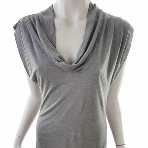 BCBG Maxazria Heather Gray Modal Tunic Top XS